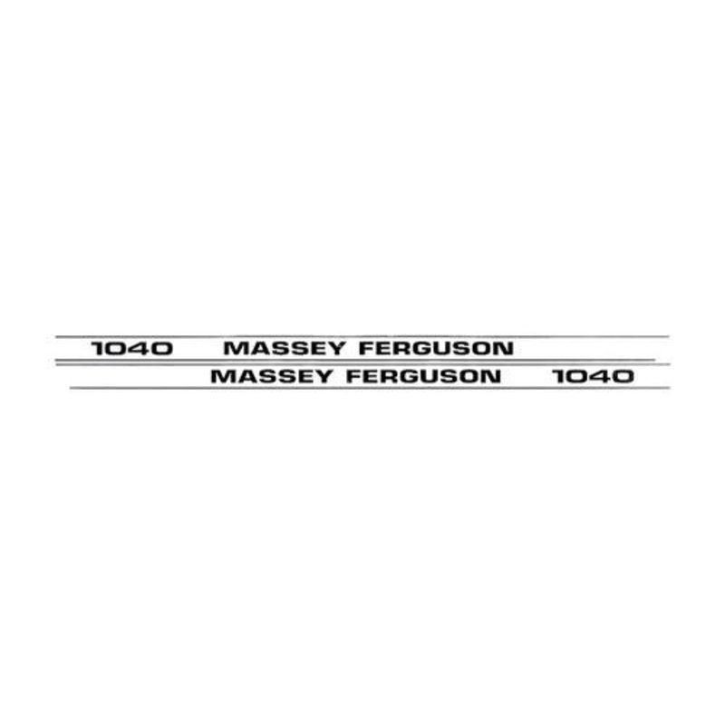 Hood Decal Set fits Massey Ferguson 1040 3435637M1 3435636M1