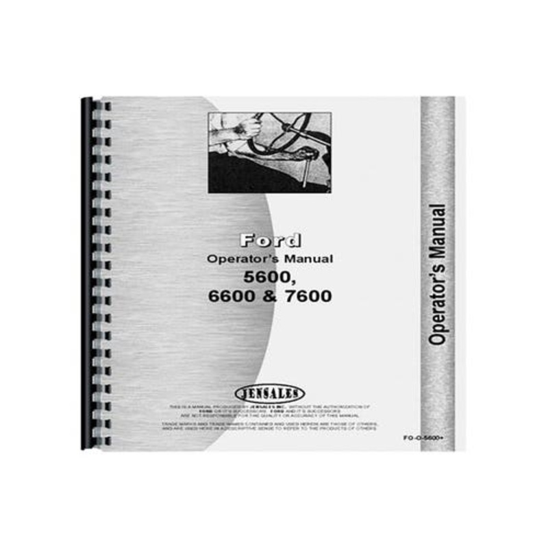 Operator's Manual fits Ford 5600 6600 7600