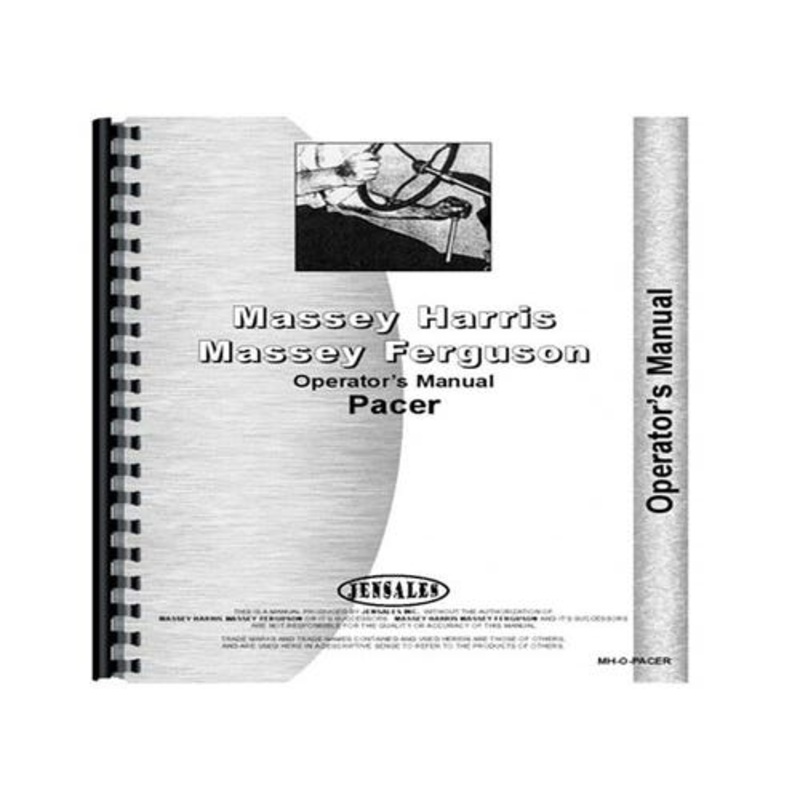 Operator's Manual fits Massey Harris Pacer