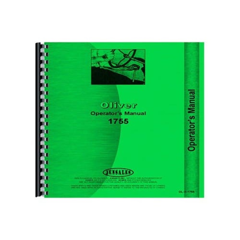 Operator's Manual fits Oliver 1755