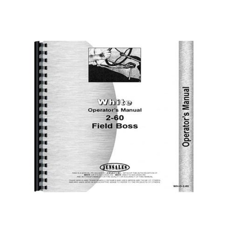 Operator's Manual fits White 2-60