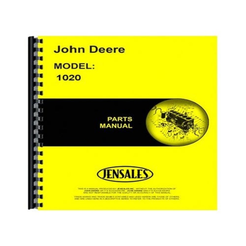 Parts Manual fits John Deere 1020