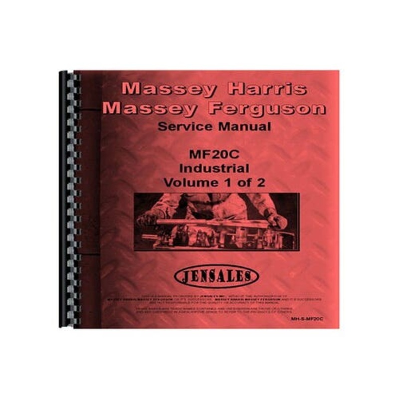 Service Manual fits Massey Ferguson 20C 20C