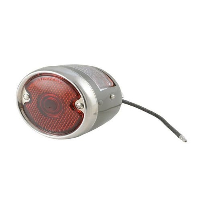 Tail Light Assembly - 6V Taurus Stainless Steel Rim Restoration Quality fits Ford 2N 9N 9N13404