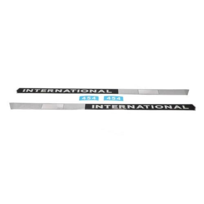 454 Hood Decal Set Mylar fits International 454