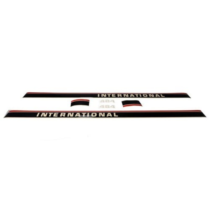 484 Hood Decal Set Mylar fits International 484