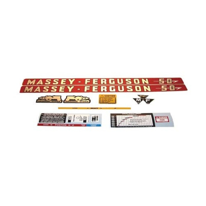 50 Decal Set Mylar fits Massey Ferguson 50 50