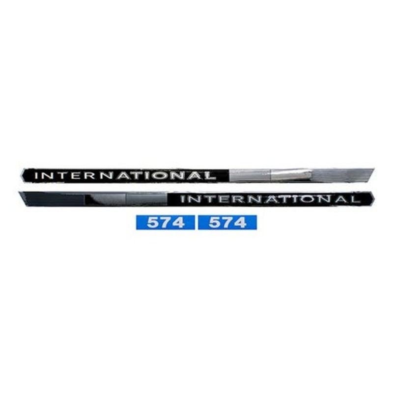 574 Hood Decal Set Mylar fits International 574