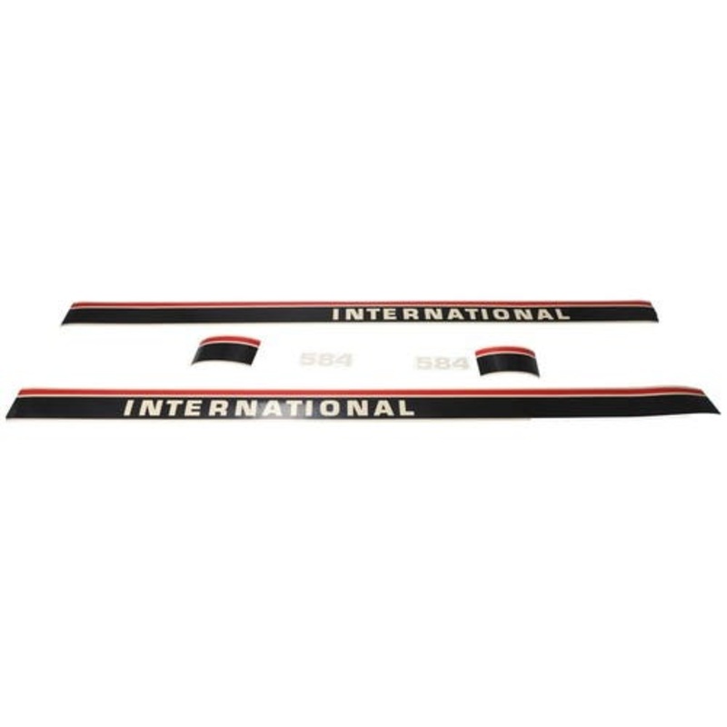 584 Hood Decal Set Mylar fits International 584