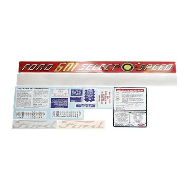 601 Select-O-Speed Decal Set Mylar fits Ford 601