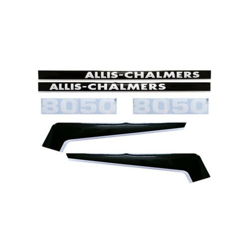 8050 Hood Decal Set Mylar fits Allis Chalmers 8050