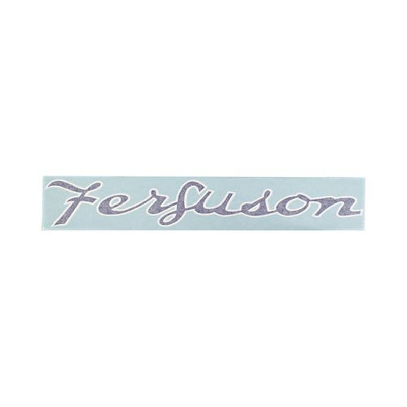 Massey Ferguson Script Decal Blue/White Vinyl