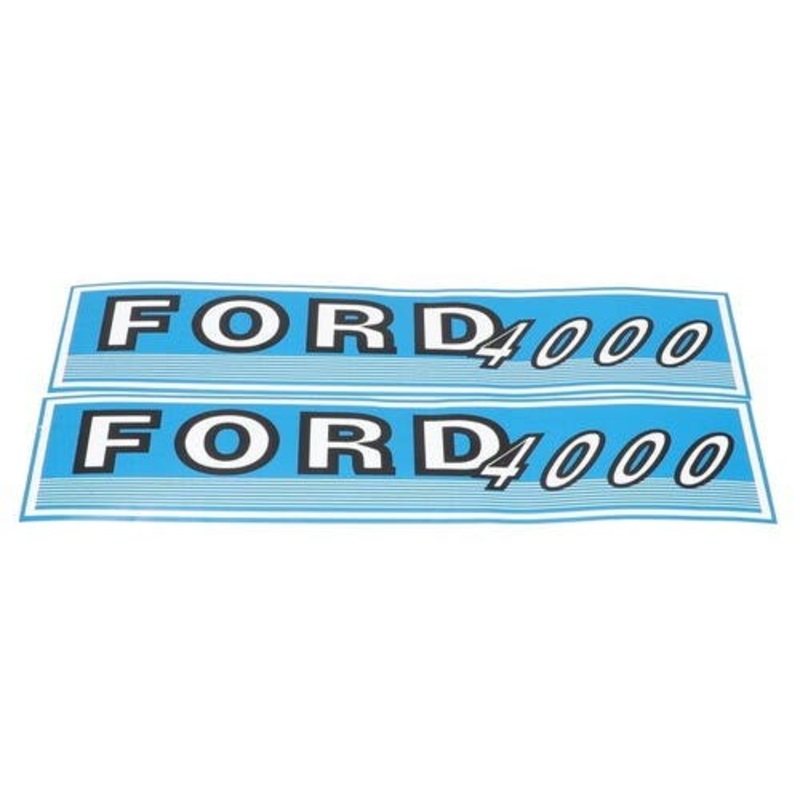 4000 Hood Decal Set Jubilee Style Mylar fits Ford 4000