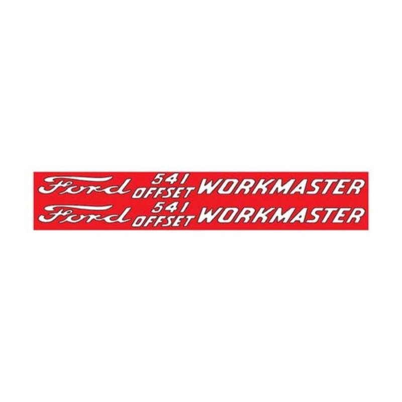541 Offset Workmaster Hood Decal Set Mylar fits Ford 541