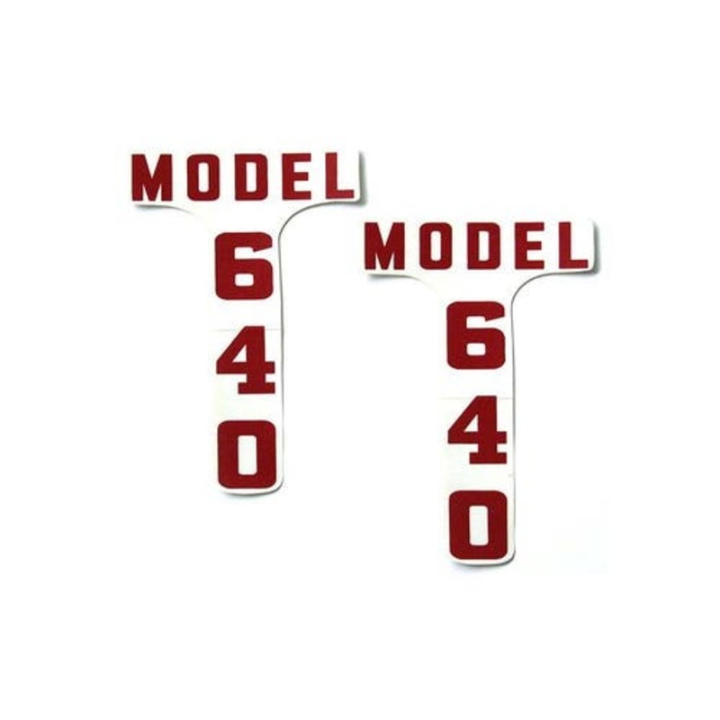 Hood Decal Set Mylar fits Ford 640