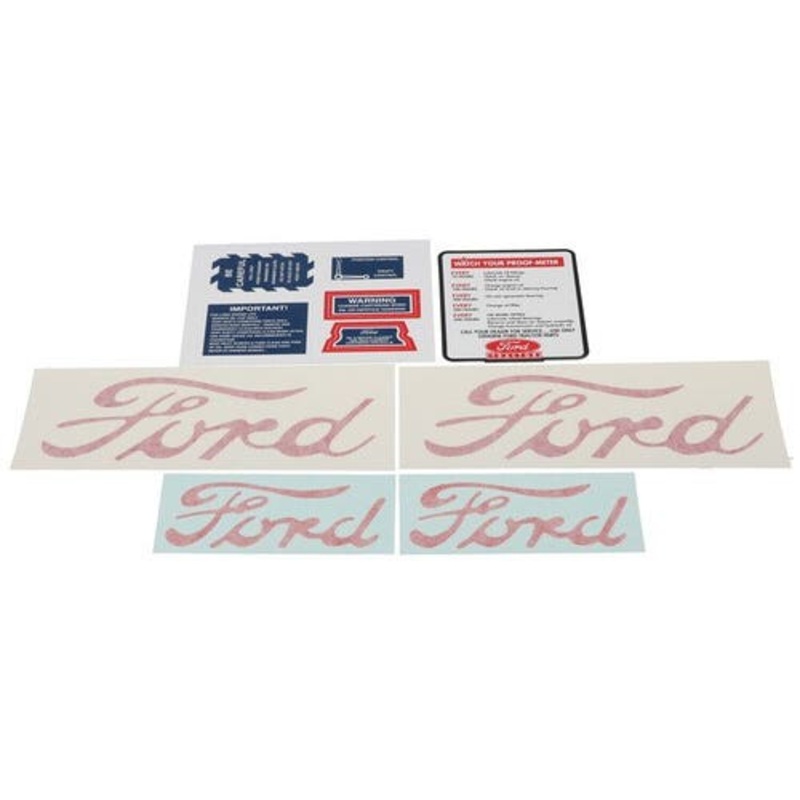 Instructions Decal Set Vinyl fits Ford 8N