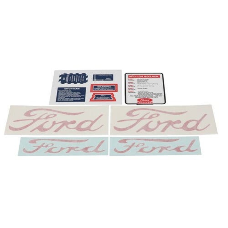 Instructions Decal Set Vinyl fits Ford NAA