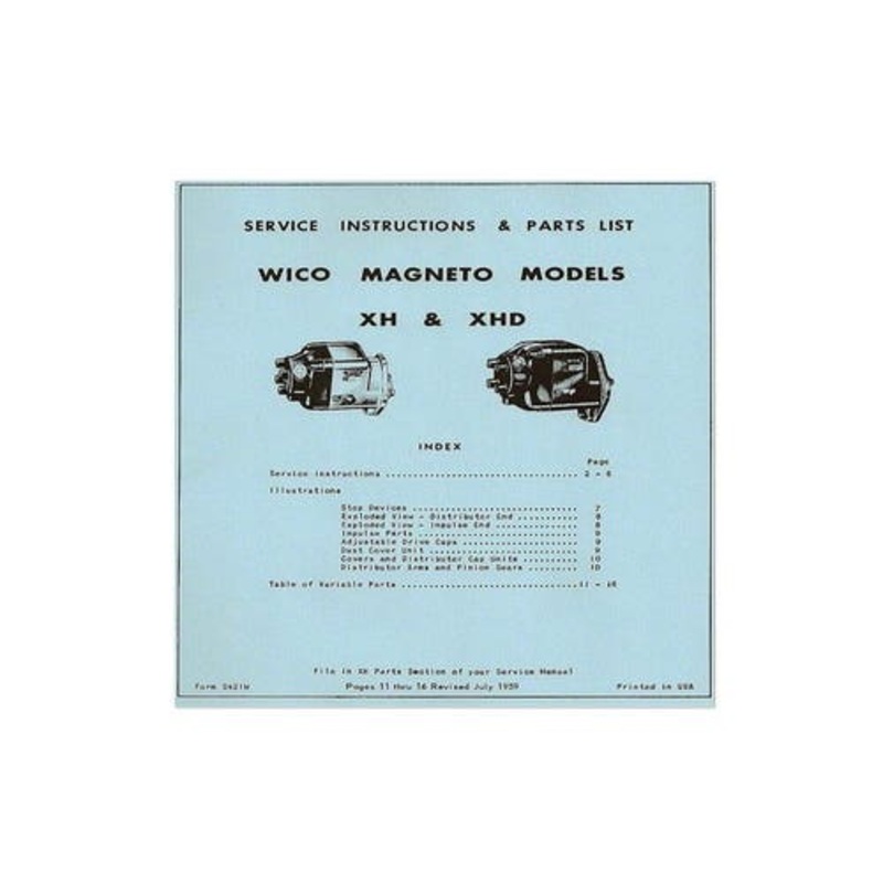 Service Manual fits Case D DC DC-3 DC-4 DCS DEX DH DI DO DV L