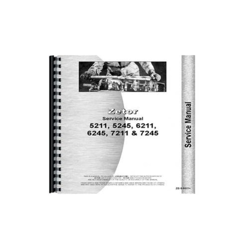 Service Manual fits Zetor 5211 5245 6245 7245