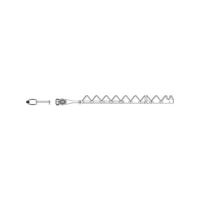Sickle Assembly 12' Black 11 Gauge Top Serrated Bolt-On fits New Holland 495 1495 9623572 9622744