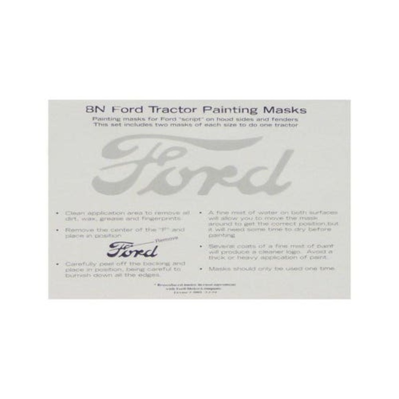 Script Painting Mask fits Ford 8N