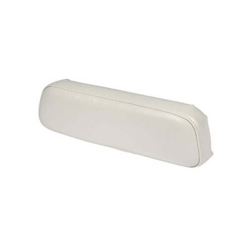 Seat Cushion Upper Backrest with Wood Back - Vinyl White fits Allis Chalmers D12 D14 D15 D19 D21 180 170 220 185 190 190XT 210 200 220 70243516