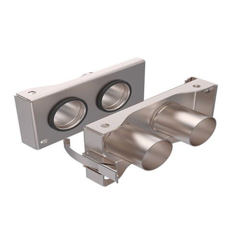 Romafa Stainless Steel Quick Coupler Kit - 2 Port 2-1/2" fits John Deere P556 1690 1820 1830 1835 1840 1860 1870 1890 1895 1900 1910 730 1910 A82371