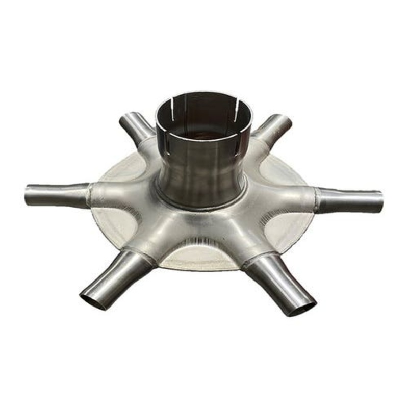 Romafa Stainless Steel Universal Distributor Head - 6 Port