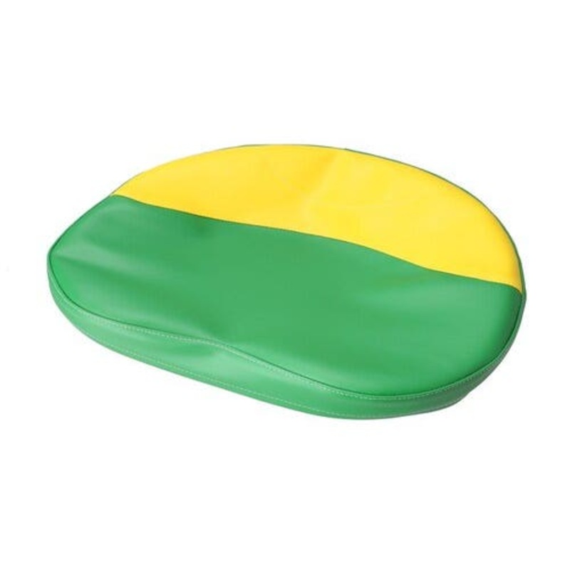 Tie-on Pan Seat Cover Yellow and Green