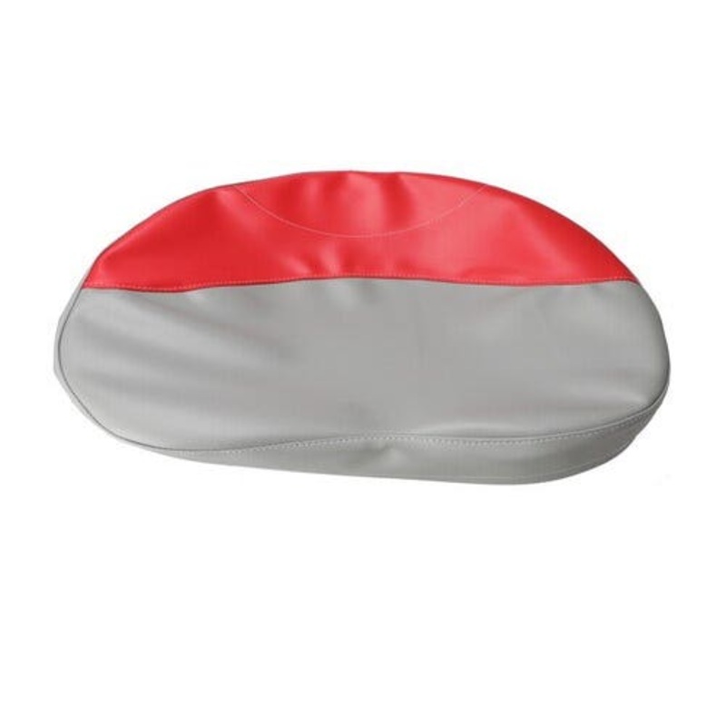 Tie-On Seat Cover Grey and Red - 19"