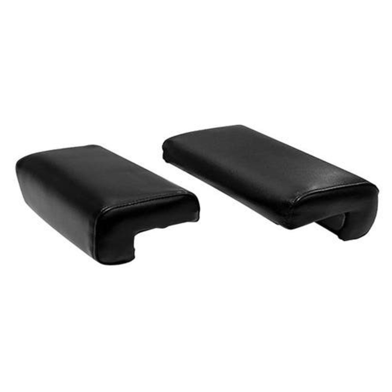 Armrest Set with Clip-On Metal Frame - Vinyl Black fits John Deere A B D G R 50 60 70 80 520 530 620 630 720 730 820 830 AA6022R fits International
