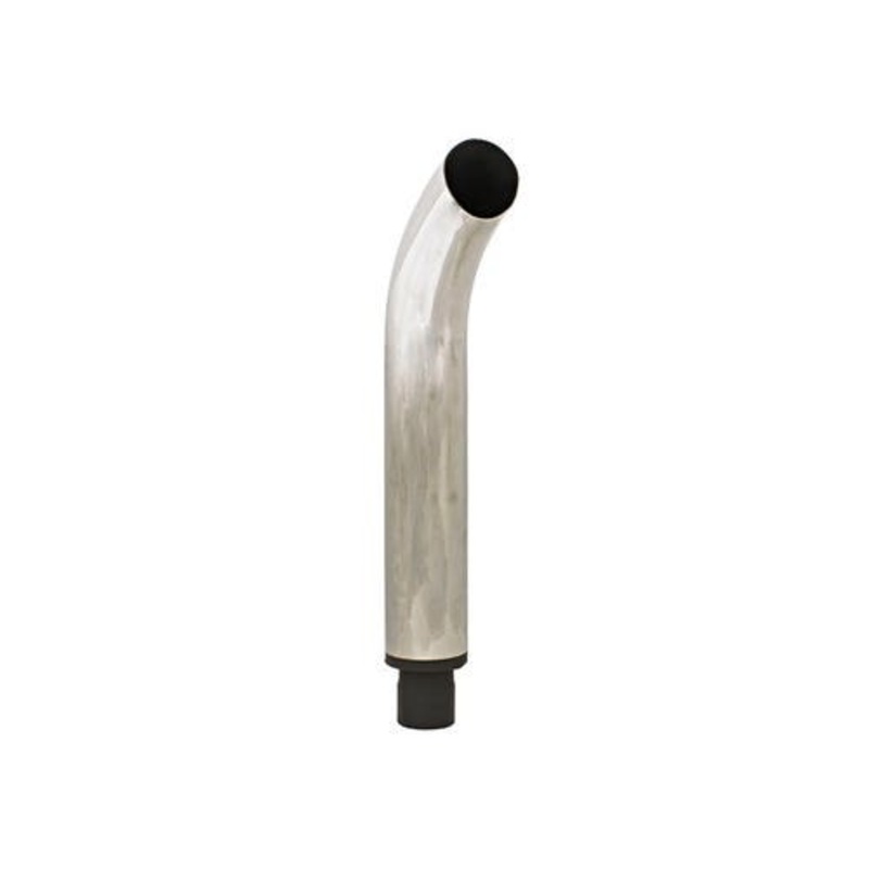 Exhaust Stack 36" x 5" Curved Chrome fits International 706 666 686 766 826 806 856 fits Oliver 1650 1655 1750 1755 1800 1850 1855