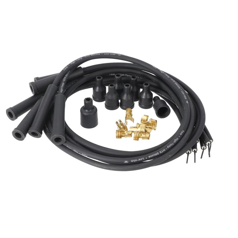 Spark Plug Wire Set - 6 Cylinder - 90 Degree Boot fits Wiring, Relays, Switches Wire fits Massey Ferguson 236693