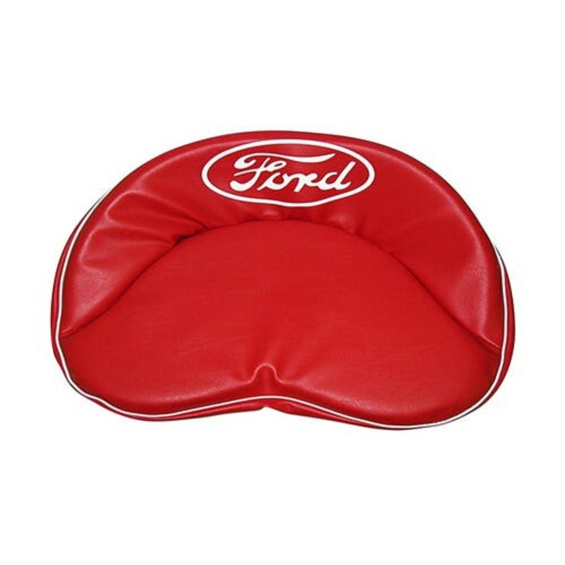 Tie-On Seat Cover Red with White Lettering fits Ford NAA 2N 8N 9N 600 620 630 640 650 660 800 820 840 850 2000 4000