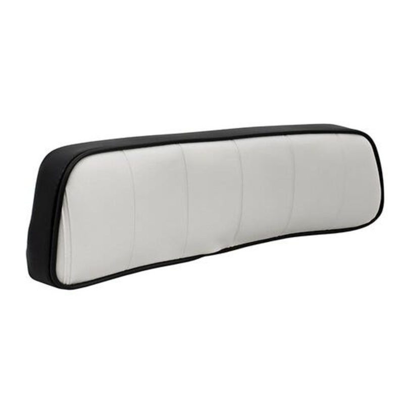 Seat Cushion Upper Backrest - Vinyl with Pleated Covering Black and White fits International 656 706 756 766 806 826 856 966 1066 1466 1468 1486 1566
