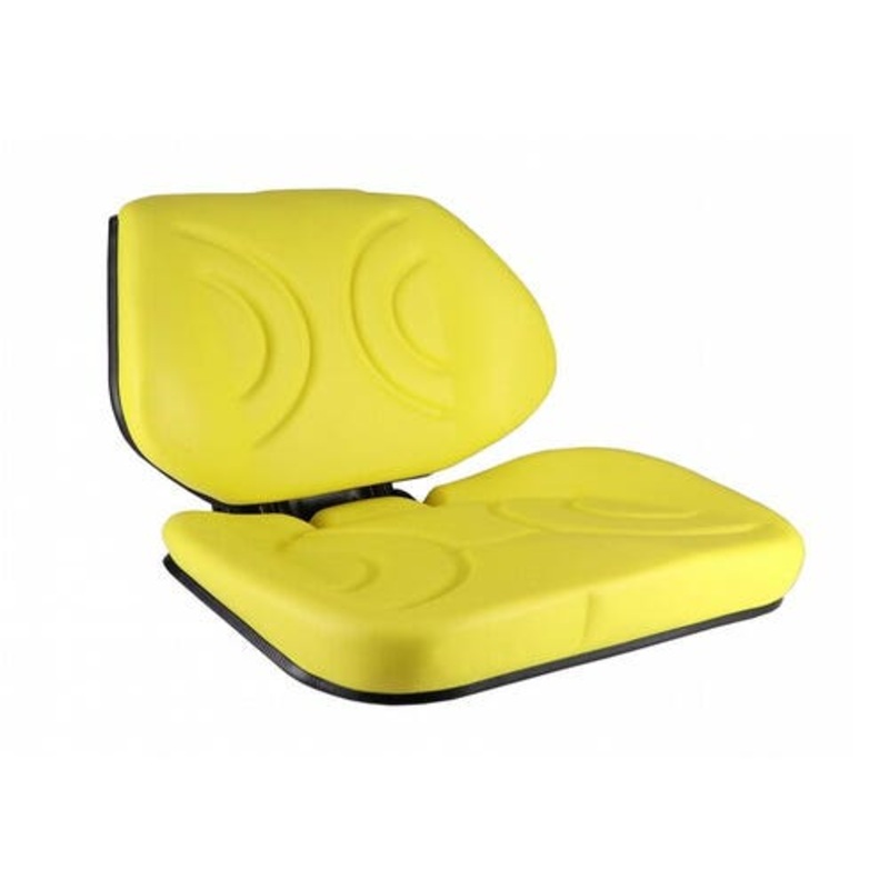 Seat Assembly Low Back Vinyl Yellow fits John Deere 1020 1640 2020 2030 2040 2140 2350 2355 2440 2550 2555 2640 2750 2755 2940 2950 2955 3040 3140