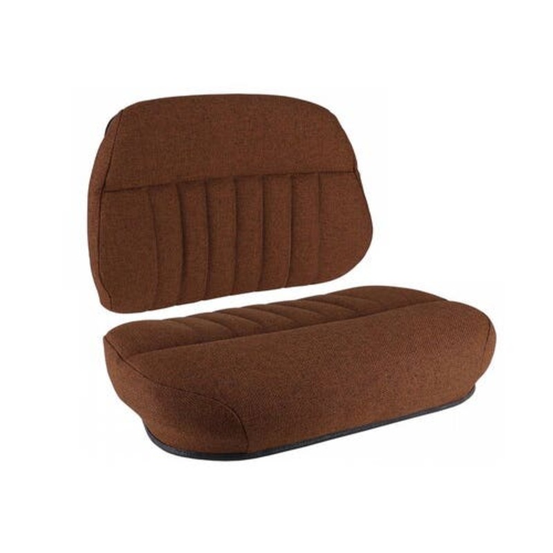 Seat Cushion Set - 2 Piece Deluxe Style Fabric Brown fits International 886 986 1086 1486 1586 fits Massey Ferguson 4800 4840 4880 4900 fits Gleaner