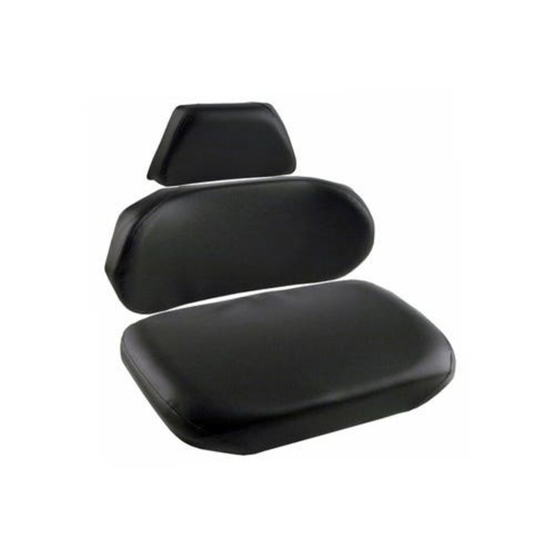 Seat Cushion Set - 3 Piece Vinyl Black fits Case 770 870 970 1070 1090 1170 1175 1270 1370 2470 2670