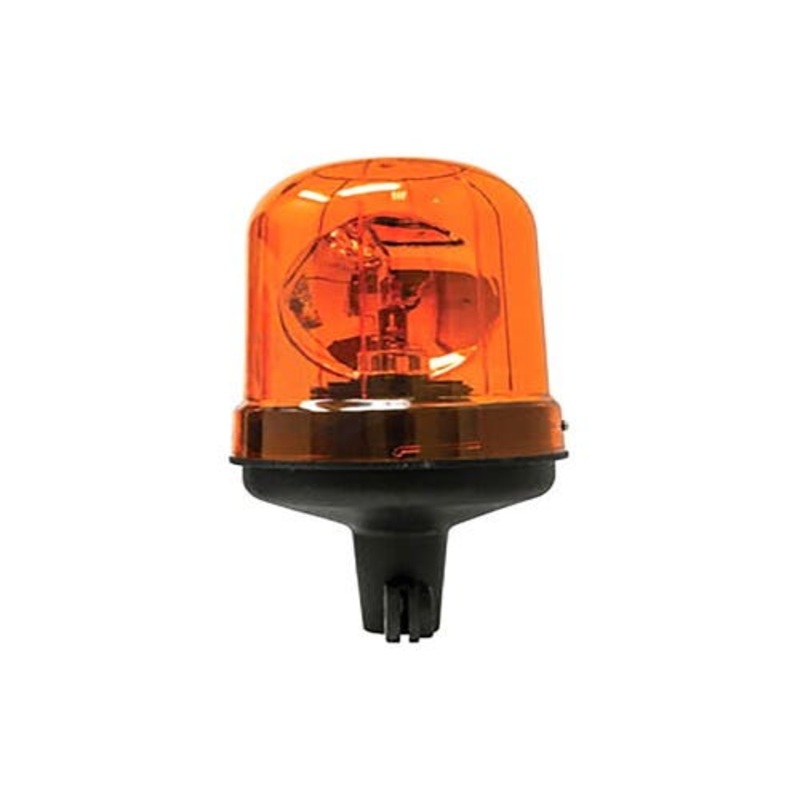 Rotating Beacon Warning Light Amber Pipe Mount fits John Deere 7520 7710 7810 8430 AZ44705 A-EPMRTFLX fits New Holland fits Massey Ferguson 3715144M92