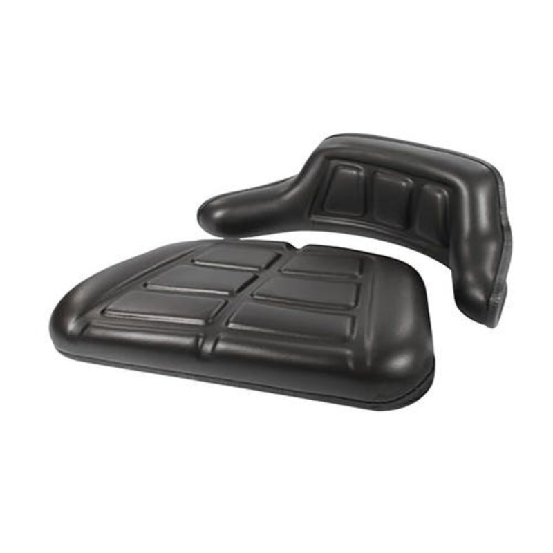 Seat Cushion Set - 2 Piece Vinyl Black fits Seats & Cushions WBR01BL