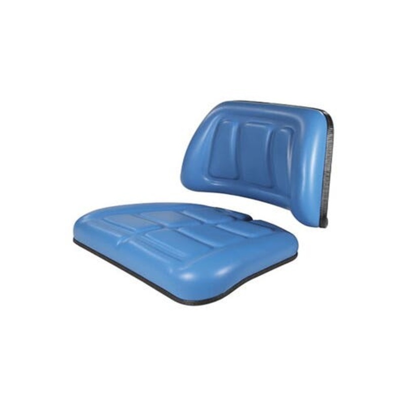 Seat Cushion Set - 2 Piece Vinyl Blue fits Ford 250C 260C 345C 345D 445C 545C 545D 3230 3430 3930 4130 4630 4830 5030 5640 6640 345D 545D F1NNB401AA