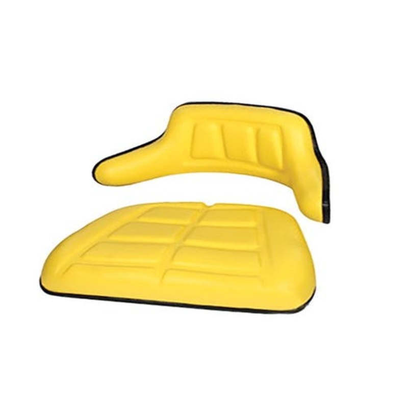 Seat Cushion Set - 2 Piece Vinyl Yellow fits Seats & Cushions WBR01YL