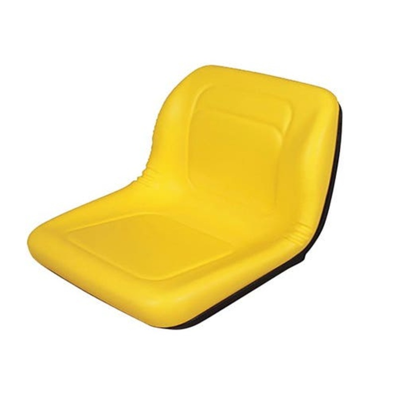 Seat - Vinyl Yellow fits John Deere F725 GT235 GX345 GX355 LX172 LX266 LX279 LX288 LX289 X300 X304 X320 X324 X360 260 325 345 415 425 445 455 AM121752