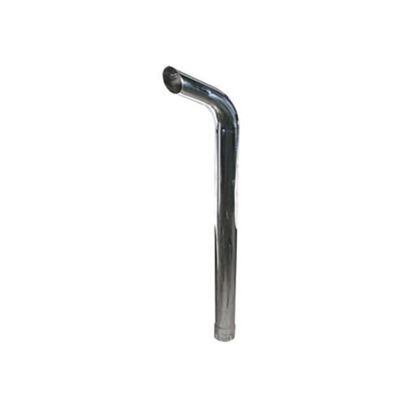 Exhaust Stack 53" x 3-1/2" Extended Curved Chrome fits International 1086 1486 1586 3388 3588 3788 4366 4386 5088 5288 5488 6388 6588 6788 146490C1