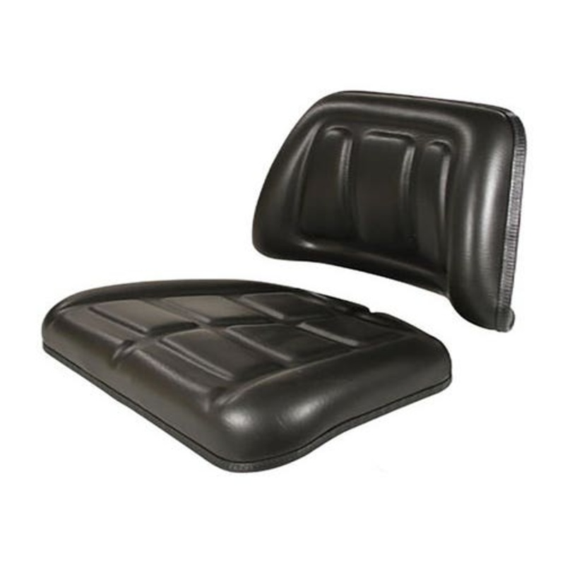 Seat Cushion Set - Vinyl Black fits Massey Ferguson 20E 20F 40E 30E 50E 253 240 290 294 298 360 362 393 394 375 390 398 399 290 30E 50E 390 1907116M1