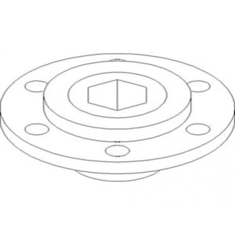 Hub - 6 Bolt fits International 954 963 fits Case IH 1054 1063 1306358C1