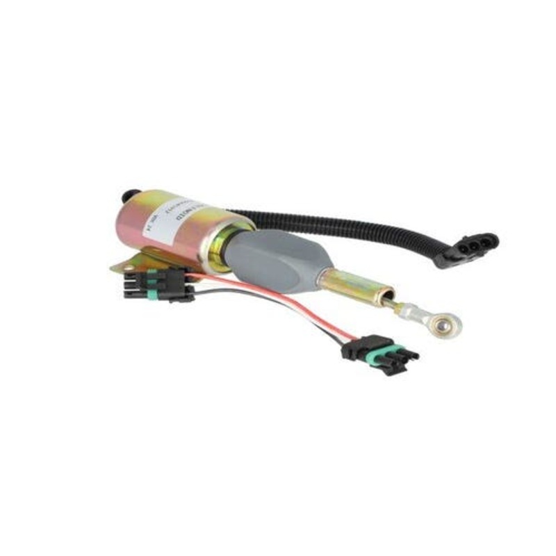 Fuel Solenoid fits John Deere 160LC 200LC 230LC 270LC 670C 670CH 672CH 160LC 200LC 230LC 270LC 670C 670CH 672CH 4700 4710 RE502474 RE516083 RE502473