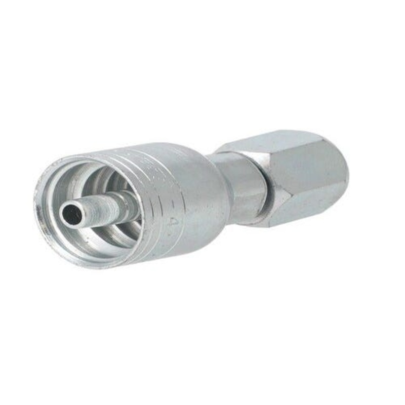 Eaton Weatherhead 04Z-605 Hydraulic Fitting 1/4" hose x 5/16" Female JIC 37 swivel