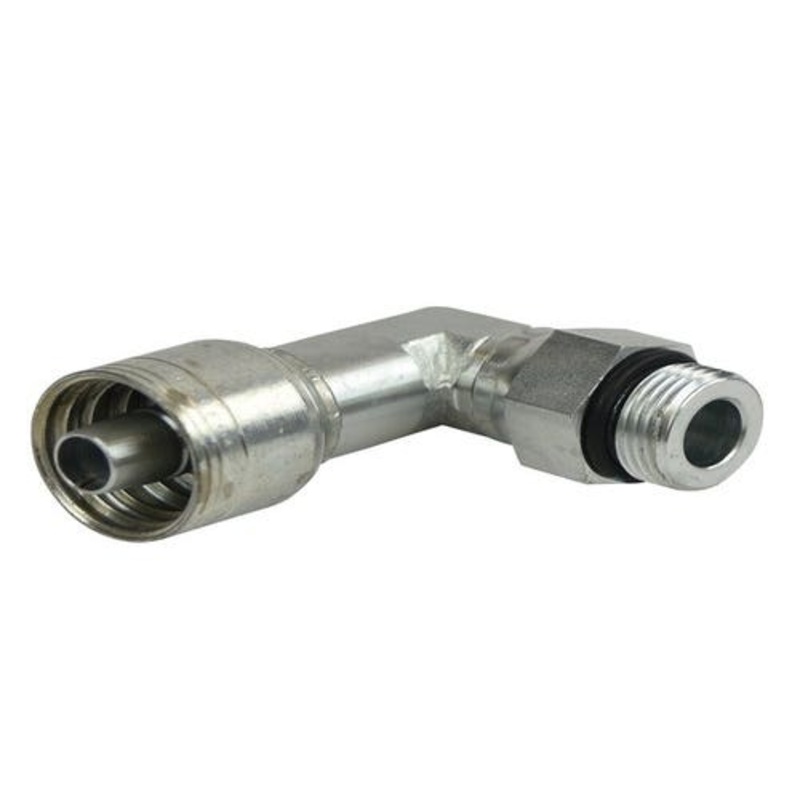 Eaton Weatherhead 08Z-R70 Hydraulic Fitting Straight Thread Male Swivel O-Ring 90 Elbow