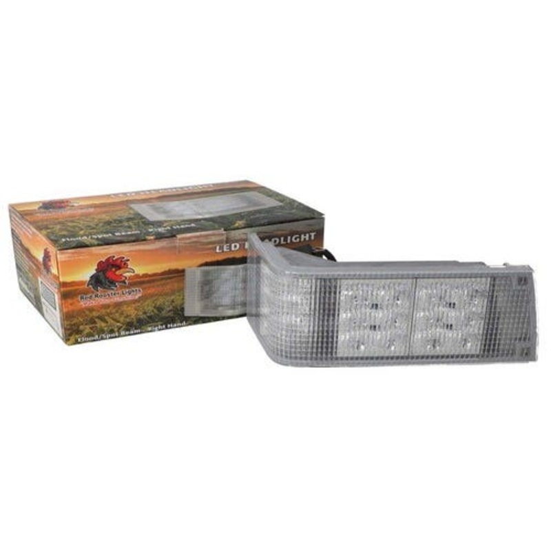 Red Rooster LED Headlight Flood / Spot Combo - Right Hand fits Case IH 7110 7120 7130 7140 7150 7210 7220 7230 7240 7250 8920 8930 8940 8950 91972C2